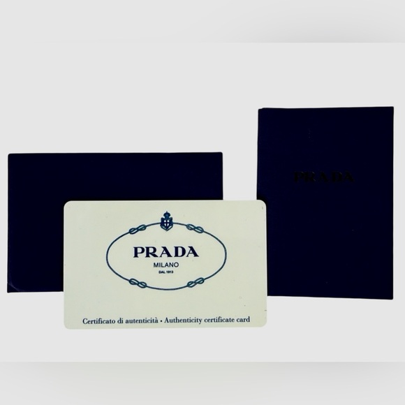 PRADA GLACÉ FOLD OVER OMBRÉ CLUTCH - Picture 7 of 9